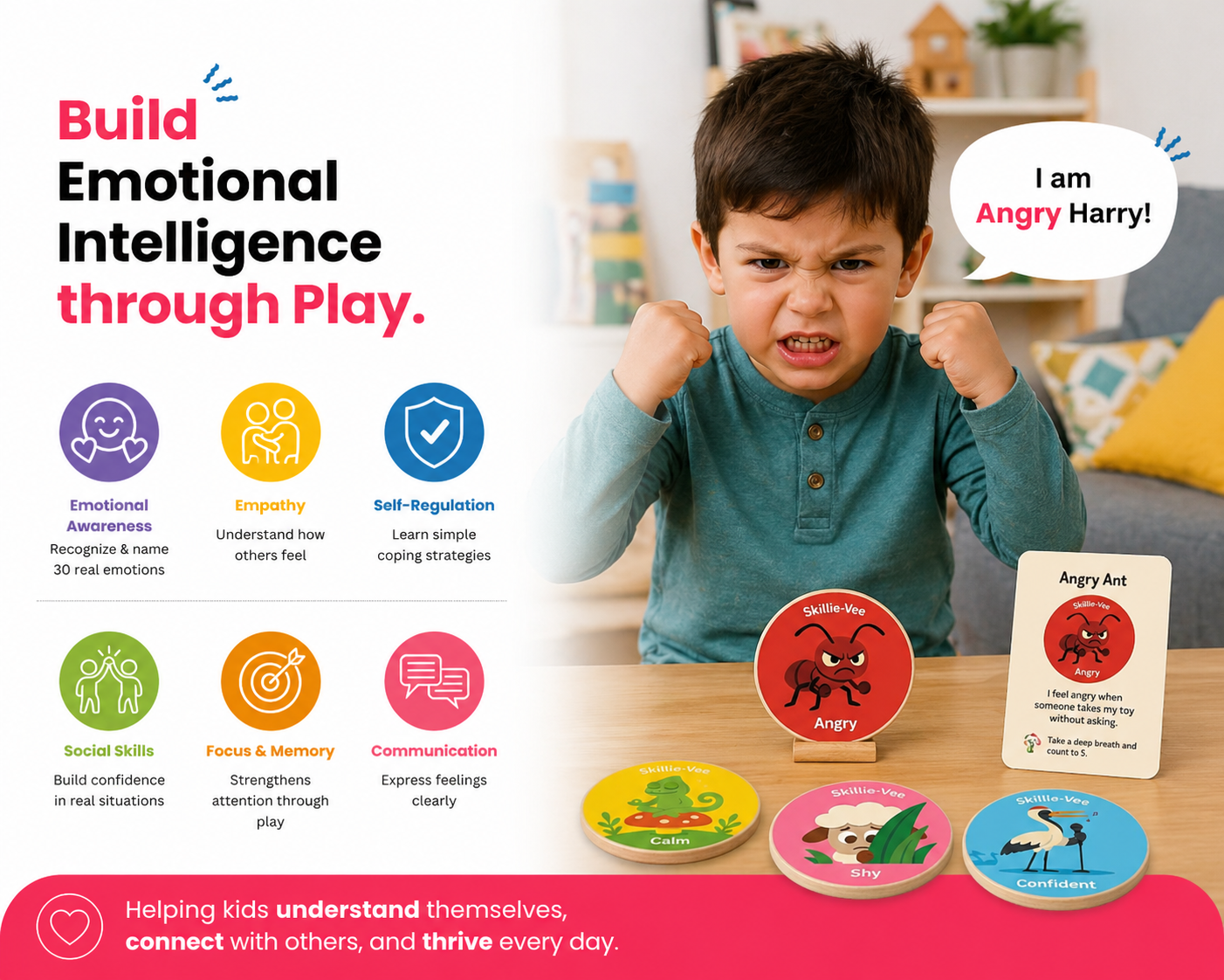 Build emotional intelligence through play — six benefits of Memory Match
